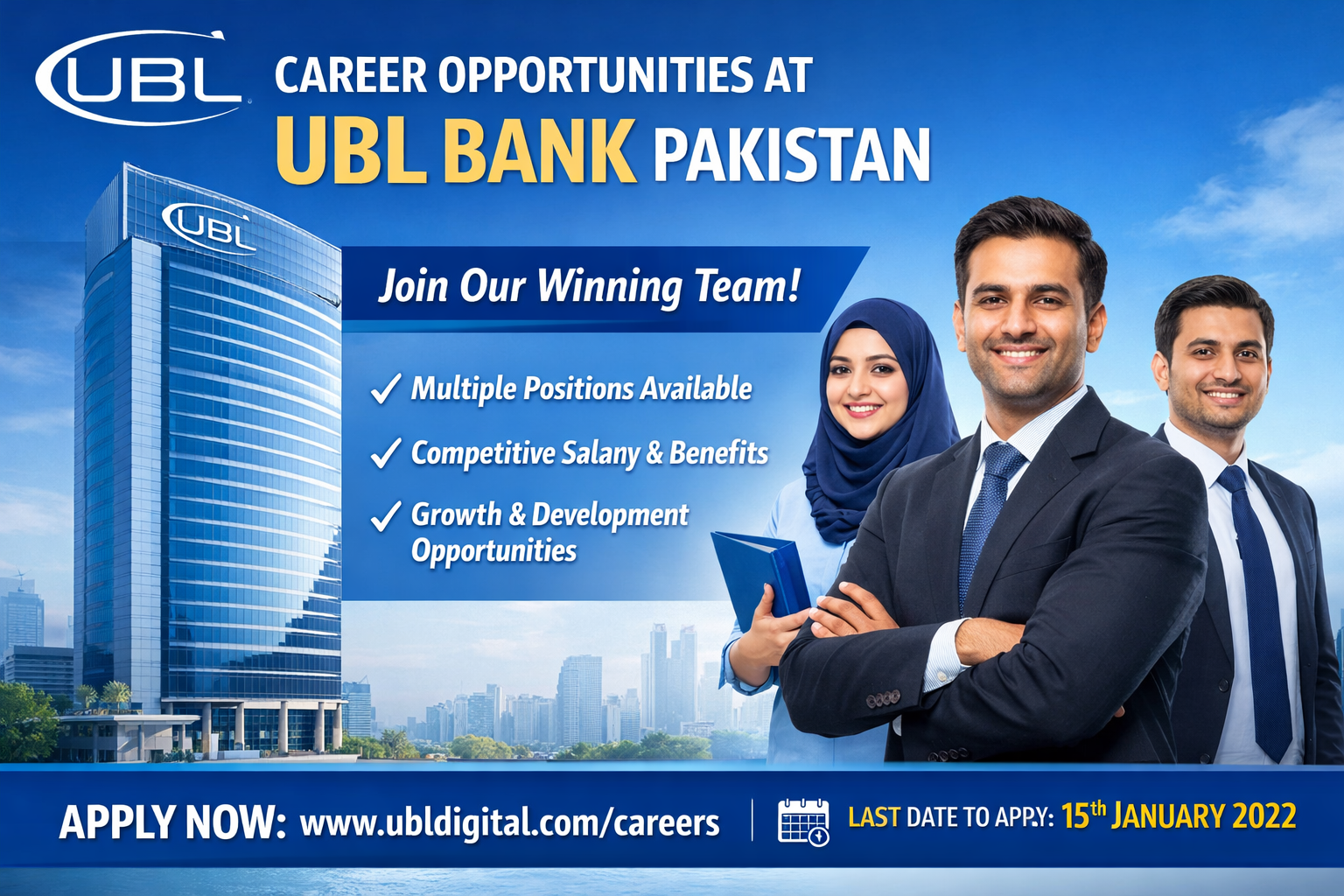 UBL Bank Pakistan Job